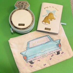 Kate Spade Ring Pouch with Passport Holder and Bag - Bridal Gift